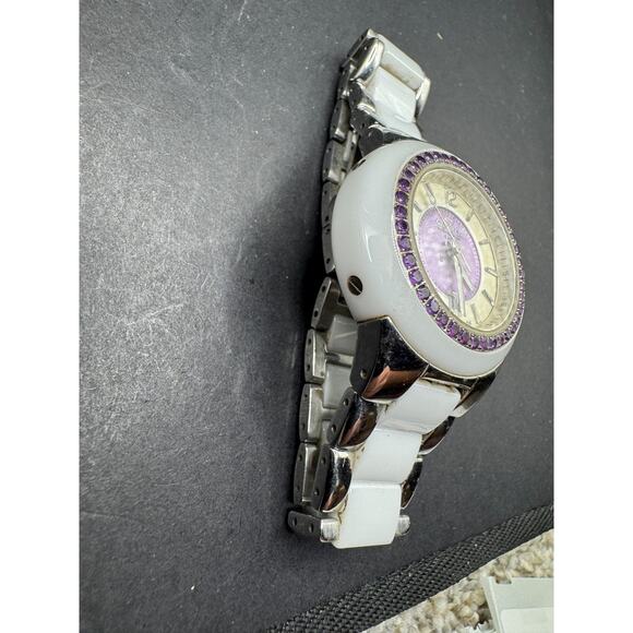 Aquaswiss Swiss-Made Sea Star Women's Watch Purple White Ceramic SS 59G001 - Picture 6 of 14